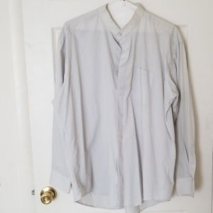 Damonte Men's Grey Button Down Shirt